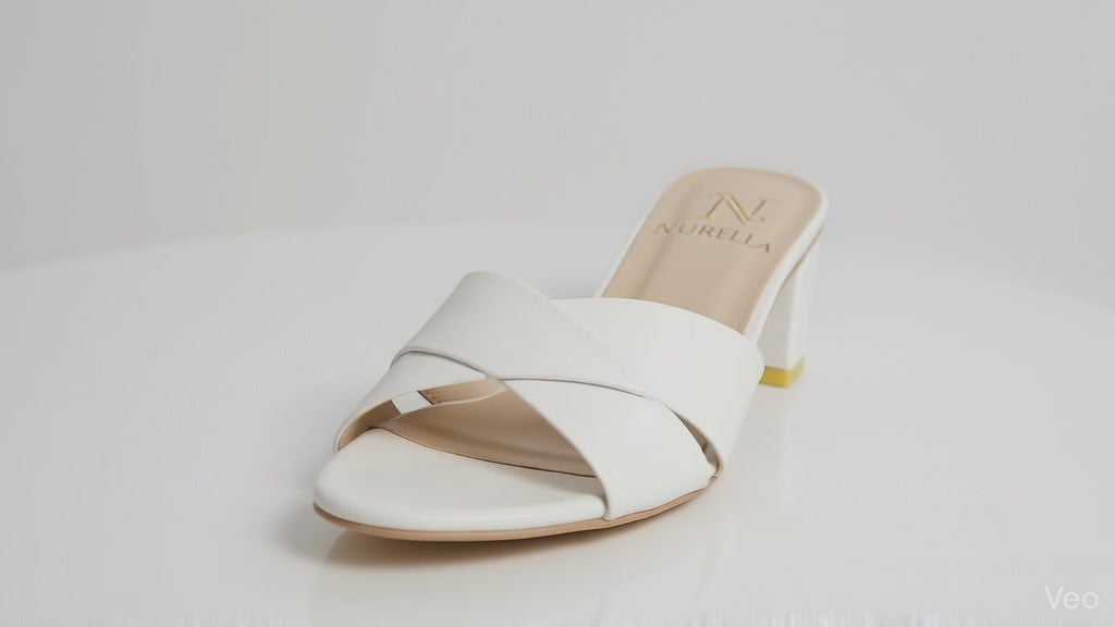 Cross-Strap Block Heel Sandals